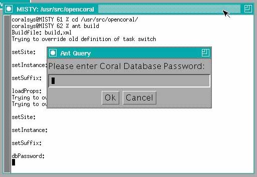 Set database password