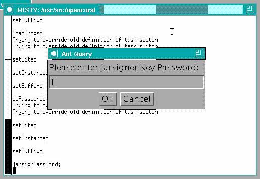 Set jarsign key password
